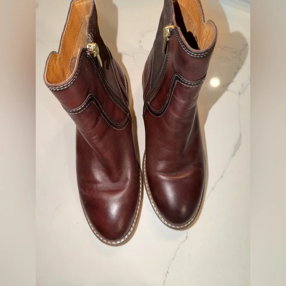 PIKOLINOS women Chukka Boots in Chestnut and Burgundy - Picture 3 of 16